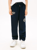 Blue Varsity Embroidery Regular Joggers  Boys