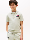 Green Signature Logo Regular Fit Polo Shirt  Boys