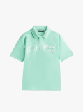 Green Mixed Logo Regular Fit Polo Shirt  Boys