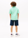 Green Mixed Logo Regular Fit Polo Shirt  Boys