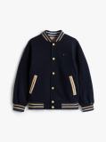 Beige Reversible Back Logo Relaxed Bomber Jacket  Boys