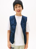 Multi Reversible Quilted Relaxed Gilet  Boys