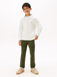 Beige Mixed Knit Intarsia Back Logo Jumper  Boys