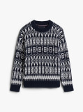 Multi Fair Isle Crew Neck Jumper  Boys