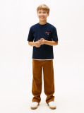 Blue Seasonal Texture Print Short Sleeve Tee  Boys