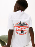 White Seasonal Texture Print Short Sleeve Tee  Boys