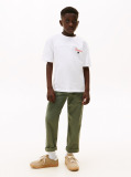 White Seasonal Texture Print Short Sleeve Tee  Boys
