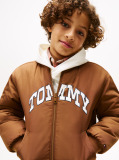Brown Varsity Reversible Relaxed Bomber Jacket  Boys