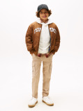 Brown Varsity Reversible Relaxed Bomber Jacket  Boys