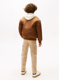 Brown Varsity Reversible Relaxed Bomber Jacket  Boys
