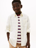 Beige Regular Fit Corduroy Shirt  Boys