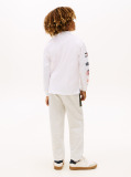 White Camp Tommy Multi Print Long Sleeve Polo  Boys