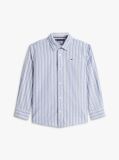 Blue Festive Regular Fit Stripe Oxford Shirt  Boys