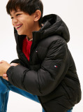 Black Essential Down Puffer Jacket  Boys