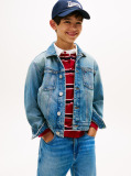 Blue Back Flag Logo Denim Trucker Jacket  Boys