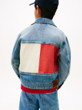 Blue Back Flag Logo Denim Trucker Jacket  Boys