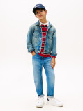 Blue Back Flag Logo Denim Trucker Jacket  Boys