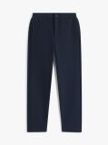 Blue Pique Pull On Straight Pants  Boys