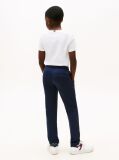 Blue Pique Pull On Straight Pants  Boys