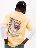 Orange Back Graphic Crew Neck T-Shirt  Boys