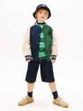 Multi Logo Embroidery Relaxed Raglan Bomber Jacket  Boys