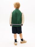 Multi Logo Embroidery Relaxed Raglan Bomber Jacket  Boys