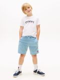 White Logo Crew Neck Jersey T-Shirt  Boys