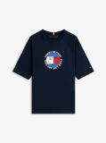Μπλε Βαμβακερό T-Shirt Με Smiley Λογότυπο  Αγόρια
