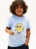 Μπλε Βαμβακερό T-Shirt Με Graphic Σχέδιο  Αγόρια