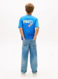 Blue Sticker Print Back Graphic Jersey T-Shirt  Boys