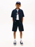 Blue Jersey Seersucker Sweat Shorts  Boys