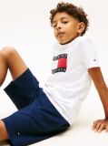 Blue Jersey Seersucker Sweat Shorts  Boys