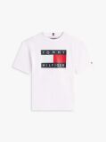 Άσπρο T-Shirt Με Heritage Σημαιάκι  Αγόρια