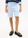 Blue Linen Blend Relaxed Shorts  Boys