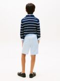 Blue Linen Blend Relaxed Shorts  Boys