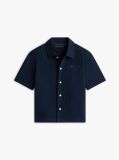 Blue Relaxed Fit Seersucker Short Sleeve Shirt  Boys