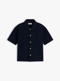 Blue Relaxed Fit Seersucker Short Sleeve Shirt  Boys