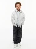 Grey Varsity Logo Appliqué Zip-Thru Hoody  Boys