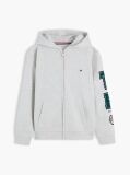 Grey Varsity Logo Appliqué Zip-Thru Hoody  Boys