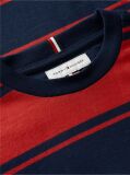 Red Stripe Jersey Crew Neck T-Shirt  Boys