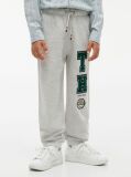 Grey Varsity Logo Appliqué Drawstring Joggers  Boys