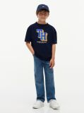 Μπλε Βαμβακερό T-Shirt Με Varsity Λογότυπο  Αγόρια