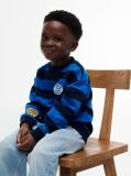 Multi Stripe Logo Badge Crew Neck Sweatshirt  Boys