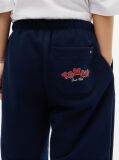 Blue Logo Wide Leg Cuffed Joggers  Boys
