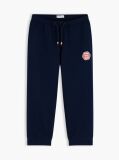 Blue Logo Wide Leg Cuffed Joggers  Boys