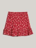 Red Mountain Floral Print Flared Mini Skirt  Girls