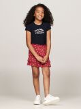 Red Mountain Floral Print Flared Mini Skirt  Girls