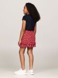Red Mountain Floral Print Flared Mini Skirt  Girls