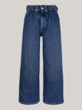 Blue Wide Leg Front Pleat Jeans  Girls