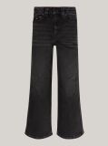 Black Wide Leg Black Faded Jeans  Girls